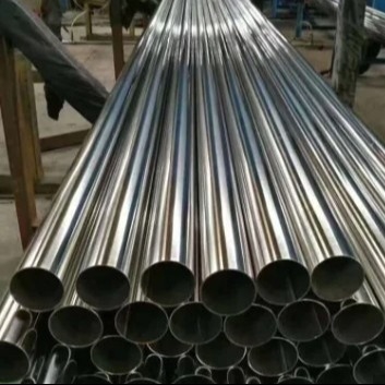 Standar 304 / 316 pipa stainless steel tanpa jahitan dipoles