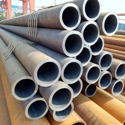 SA106 Round Seamless Steel Tubes Plain Ends Varnish Standarded