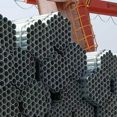 Hot Dipped Round Iron Galvanized Steel Tube Pipe 6 Inch Untuk Rumah Kaca