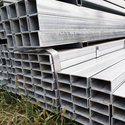 ASTM Hot Dipped Zinc 30g 40g 50g 60g Q345 Q235 Q345 Bagian Berongga Hot Rolled Welded ERW Pipa Baja Galvanis